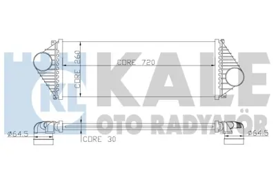 KALE 343200 Turbo Radyatörü 2D0145805 9015010701 A2D0145805 A9015010701 5104119AA 5119997AA 2D0145805D A901501701 5119997 5104119