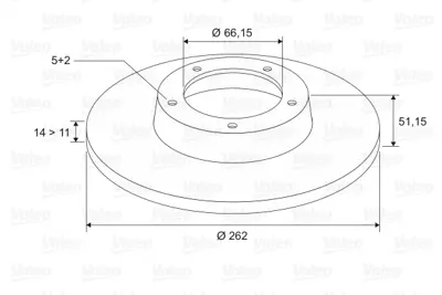 VALEO 186687 Fren Dıskı On Land Rover Freelander I 1.8 SDB100830 ANR4983 230544 SBD100830