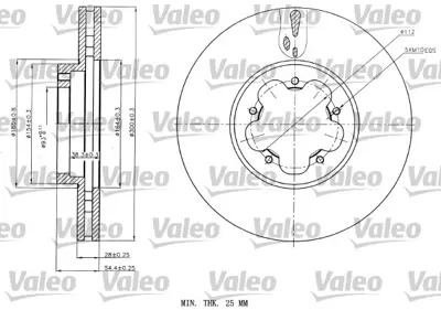 VALEO 187151 On Fren Dısk Ayna Transıt V347 2,2tdcı / 2,4tdcı / 3,2tdcı 06 /> A,Ceker Olcu: (300 * 28) 8C1V1125AA 6C111125AB 6C111125AA 2256302 1546747 1503287 1371393 6C111125A1B ME6C1J1125AB 1543340