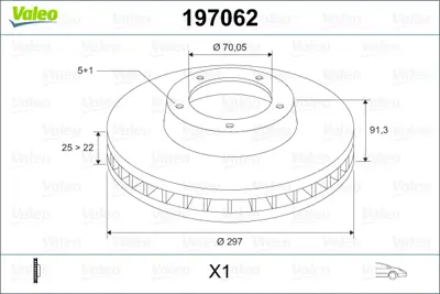 VALEO 197062 On Fren Dıskı Dıscovery 2 ANR4582 SDB000380 SBD000380 LANR4582 SDB00380