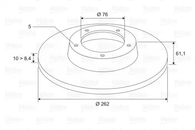 VALEO 197123 Arka Fren Aynası Dıskı Hyundaı I30 07 12 Ix35 10> Ceed 06> Sportage 10> 262 Mm 584111H100 S584111H300 584111H300 S584111H300A 583021GA00 583022SA30 583021MA00 583021JA30 583021HA00 583020ZA00