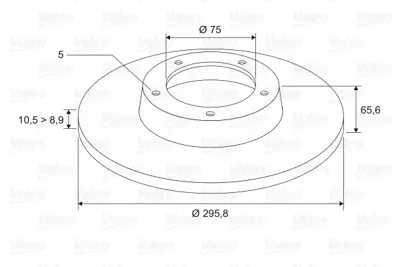 VALEO 197344 Fren Dıskı Arka Bmw E81 E87 E90  34214031725 34216764649 34216769271 34216855002 34214031275 6855002 6764649 6769271 4031725 4031275