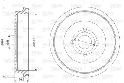 VALEO 237083 Fren Kampanası Toyota Yarıs 96471771 96470999 96386900 96473233 95903584 96386901 96471276 96471279 96471783 95903585