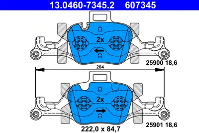 BRAXIS AA0776 Fren Balatası On Bmw G20 G30 G11 G01 G02 34116875397 34116875396 6875397 6883470 34116883469 6883469 34116883470 6875396 6898192 34106898192