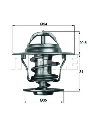 BEHR MAHLE TX1375D Termostat (75°) Laguna Astra Golf Jetta Passat Cordoba Ibıza Toledo Caddy 2714178 2716645 2716648 31319608 271664 271417 9316662 7439180811 7436842409 7431397947