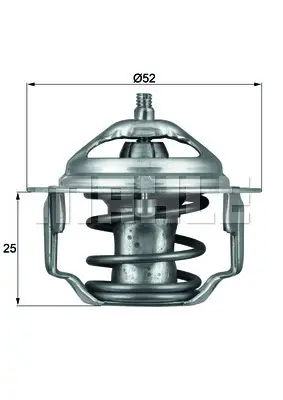 BEHR MAHLE TX6482 Termostat (82°) Mazda 323 1,5 1,8 1994 1998 Honda Accord Prelude 1,6 2,0 1985 1989 1760085813 1760085830 1760085831 1760085831000 1760085840 1760085841 1760838210 176083821000 1767056B00 1767056B10