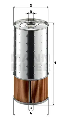 MANN FILTER PF1055/1x Yag Fıltresı (Om615, Om616) W123 79>85 S123 80>85 C123 81>85 Unımog X506