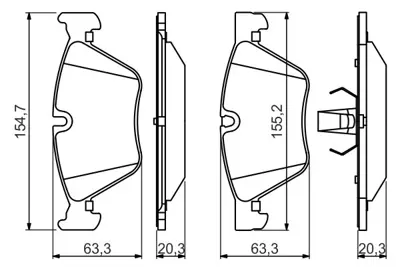 BOSCH 0986494705 Fren Balatası On Bmw F10 F11  34116858047 34116775310 34116856591 34116796844 34116860242 34116872632 34116769099 3411676910 34116769100 34116771868