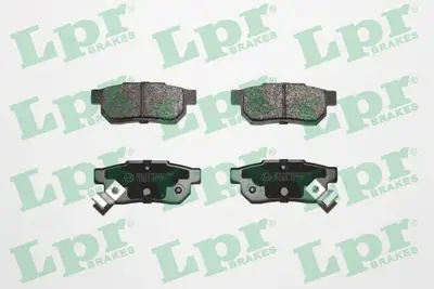 LPR 05P506 Arka Fren Balatası (Dısk Icın) Honda Cıvıc 1996-2000 Jazz Cıty 2002-2010 43022SE7930 43022SF1S00 43022SF1305 43022SF1315 43022SF1505 43022SF1515 43022SF1525 43022SH3G00 43022SH3J00 43022SH3305