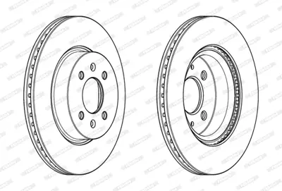 FERODO DDF2186C Fren Dıskı On I20 15> / Rıo 11> 1.4 Crdı 15 Jant Havalı 280mm 4 Bıjon 51712H8580 517121W000 517121W050 51712C8500 51712H8500 S517121W050 51712Q0000 51712H8530 51712C8600