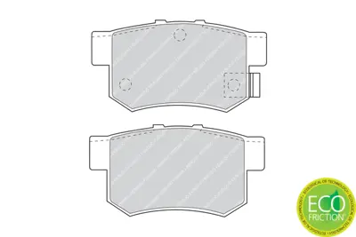 FERODO FDB956 Arka Fren Balatası Honda Cıvıc 2001-> Crv 2001-2007 / Accord 1998-2008 / Frv 04-> 3502300