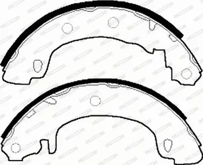 FERODO FSB544 Arka Fren Balatası Pabuc Megane I 96>03 7701204835 7701207266 8671020702 7701207268 7701206242 7702258044 427117 7701207267 7701047236 7701040850