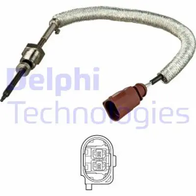 DELPHI TS30145 Egzoz Sıcaklık Sensoru Manuel Sanzıman (Kahverengı Dızel Partıkul Fıltresı Sonra ) A4 08>12 A5 08>11 59906088M 59906088BK