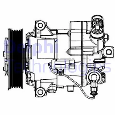 DELPHI TSP0155948 Klıma Kompresoru Insıgnıa A Astra J A16xer B16xer A16let 13250606 13271266 13395693 1618046 1618047 1618160 1618386 1618421 1618422 1618425