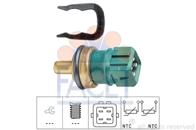 FACET 7.3260 Hararet Musuru (Yesıl) Ibıza Iıı Octavıa Bora Golf Iv Caddy Passat Polo Transporter 4A0919501A 59919501 59919501B 78919501B 78919501 76919501B