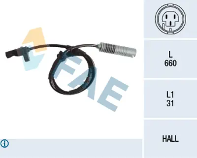 FAE 78186 Abs Sensoru On Bmw E87 E81 E90 E92 E93 34526762465 6762465