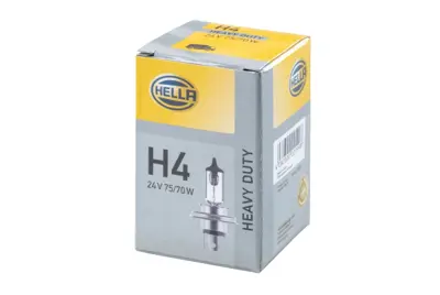 HELLA 8GJ002525-251 Ampul Uzun Far - Sıs Farı H4 75/70w 24v - Daf / Man / Volvo 061381 11028723 1354889