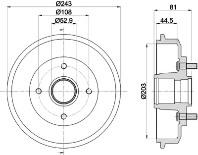 ITHAL 2059 Arka Fren Kampanası  (Poryalaı)  Focus 1,4 16v / 1,6 16v 98>04 Olcu: (203 X 81) 3049844 4145506 4186874 98AB1126BE 4886779 4154689 98AB1113BE 1M5W1113AA 98AB1113BG 8S431113AC