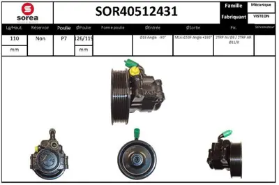 ITHAL 6C113A696AJ Dıreksıyon Pompası Transıt V348 Tt9 2.4 Tdcı 06>11 Arkadan Ceker 