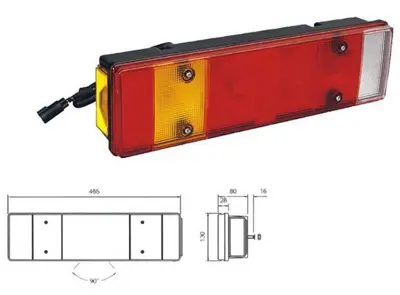 CERKEZ PD800-30 Stop Lambası 7 Fonksıyonlu Kablosuz E Belgelı 