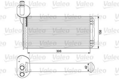 BEHR MAHLE 8FH351024-401 Kalorıfer Radyatoru (Klımasız) Transporter T4 96>03 701819031A 701819031B 701819031AB 729819032 729819031 73965 8FH351024401 6102007