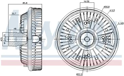 ITHAL FM170 Fan Govdesı - Iveco / Eurobus 98438024