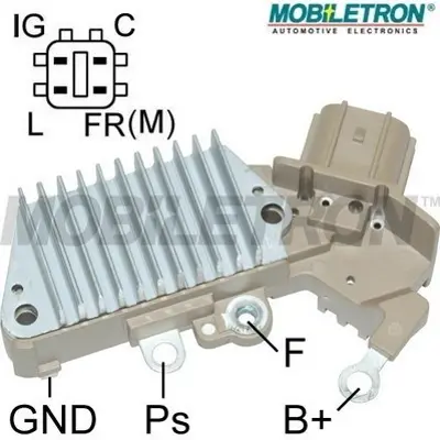 MOBILETRON VR-H2005-197 Alternator Konjektor 14.1v Toyota Corola*Camry*Pre 2770031040 2770028060 2770021040