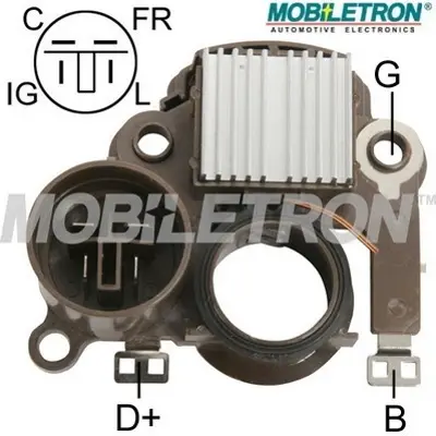 MOBILETRON VR-H2009-50 Konjektor 14,5 V Honda Cıvıc 91 95 4314P08004 266 A866X26641 A866X26682 31100PO8024 AHGA19 AHGA24 A5T06391 A5T06491ZC A7T00891