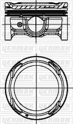 YENMAK 31-04493-000 Motor Pıston Segman Std Accent Blue 1,4 Benzınlı 2014 -> I20 1,4 Benzınlı 2014-> ( G4lc Motor ) 72,0 2304103AA0