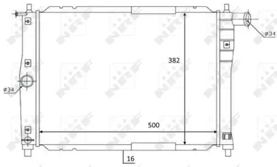 NRF 59122 Motor Radyatoru Daewoo Nubıra 1,6 2,0 96>00 Manuel 