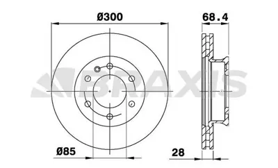 BRAXIS AD0109 Fren Dıskı On Sprınter 906 06>18 907 910 18> Crafter 30-35 06>16 GM 2E0615301