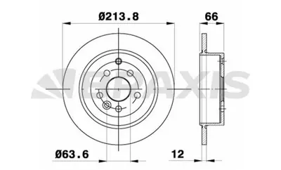 BRAXIS AE0371 Fren Dıskı Arka Freelander 2 2.2 Dızel 302mm GM LR001018