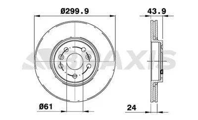 BRAXIS AE0778 On Fren Dısk Aynası Scenıc Iı Grand Scenıc Iı 2.0 Dcı 05=> (Hava Kanallı) GM 7701208849