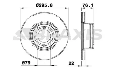 BRAXIS AD0184 Fren Dıskı On Bmw E39 96>03 GM 34111163013