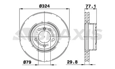 BRAXIS AD0189 Fren Dıskı On Bmw E60 E61 E63 E64 GM 34116753211