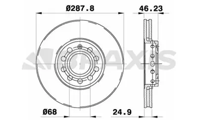 BRAXIS AE0043 On Fren Aynası Passat 96>05 A4 A6 1.8 20v 1.9tdı 97> GM 4A0615301C