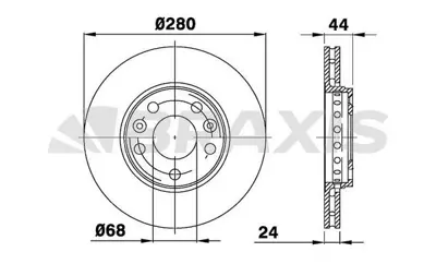 BRAXIS AE0064 On Fren Dısk Aynası Fluence Megane Iıı Iv Scenıc Iıı Laguna Iıı Duster 1.2 / 1.4 / 1.5dcı / 1.6 / 2. GM 402060010R