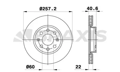 BRAXIS AE0007 On Fren Dısk Aynası Opel Adam Corsa 1.4ı 1.2ı GM 55700921