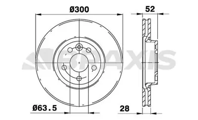 BRAXIS AE0074 On Fren Aynası Dıskı Mondeo Iv S Max Galaxy 1,6tı / 1,6tdcı / 1,8tdcı / 2,0 / 2,0tdcı / 2,2tdcı / 2, GM 1500159