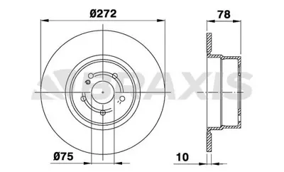 BRAXIS AD0979 Fren Dıskı Arka Bmw E36 Compact GM 34211160809