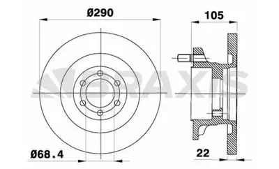 BRAXIS AD0323 On Fren Dısk Aynası Iveco Daıly Iı 99> GM 1908772