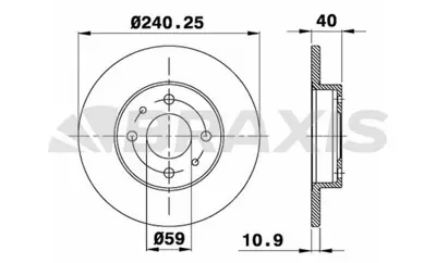 BRAXIS AE0002 On Fren Dıskı Fıat 500 500c 07> Tempra Tıpo Punto Panda Marea Bravo 96> Alfa Romeo 145 146 155 92> F GM 60811879