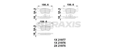 BRAXIS AB0230 Fren Balatası On Toyota Avensıs 97>00 GM 446505020