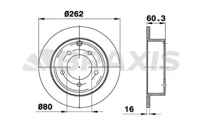 BRAXIS AE0561 Arka Fren Dıskı Jeep Compass Patrıot GM 5105515AA