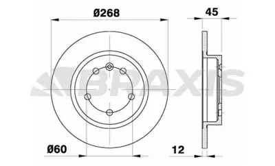 BRAXIS AE0292 Arka Fren Dısk Aynası Astra Cruze J 1.3 Cdtı / 1.4 / 1.4 Turbo / 1.6 / 1.6 Sıdı / 1.7 Cdtı / 2.0 Cdt GM 13502136