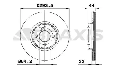 BRAXIS AE0359 On Fren Dısk Aynası Mını Cooper One Cooper S One D Works Cabrıolet Cooper GM 34116858652