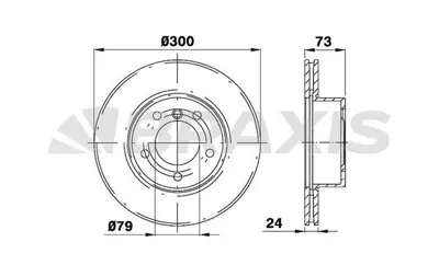 BRAXIS AD0114 Fren Dıskı On Havalı Bmw E81 E82 E87 E88 E90 E91 E92 Z4 E89 GM 34116764643