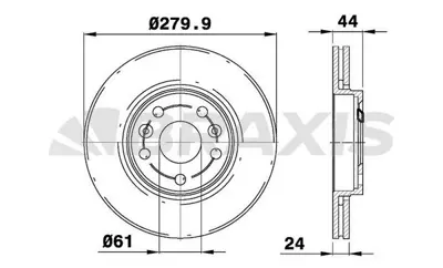 BRAXIS AE0777 On Fren Aynası Renault Megane Iı 2.0 Dcı 04> (Hava Kanallı) GM 7701208848