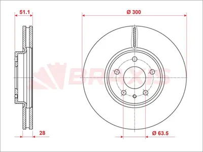 BRAXIS AE0935 On Dısk Ayna Yenı Kasa Mondeo 15> GM DG9C1125E