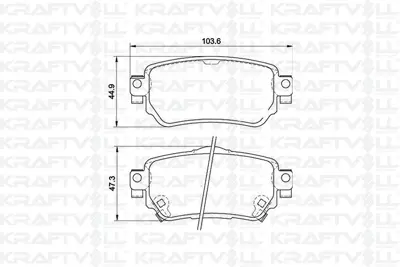 KRAFTVOLL 07010093 Fren Balatası Arka Qashqaı 13 > Kadjar 15 >